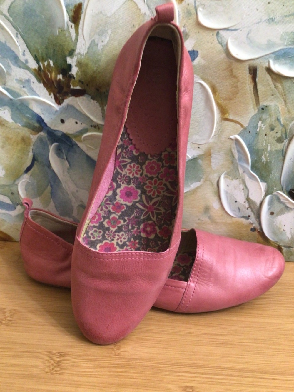 Latigo Leather Shoes Women's Leather Bettie Flats Ballet Size 9,5
